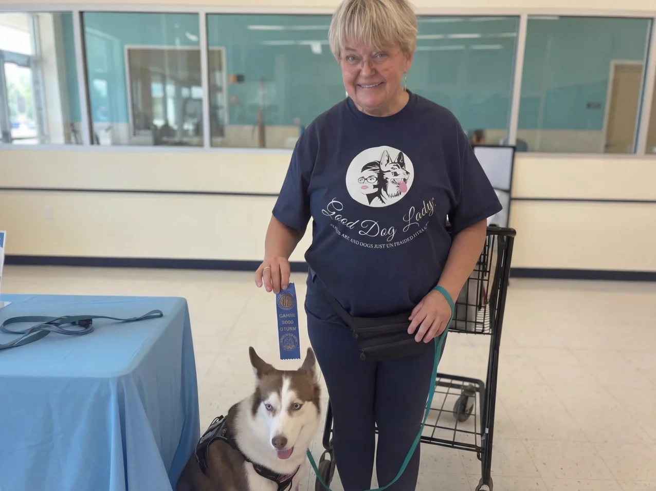 Happy dog at Good Dog Lady