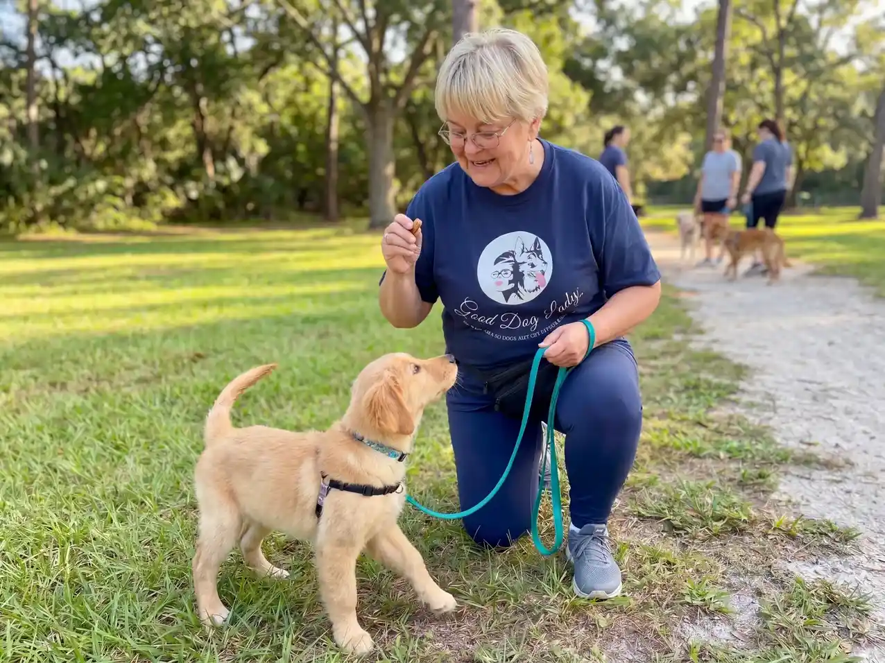 Beth at the Good Dog Lady facility