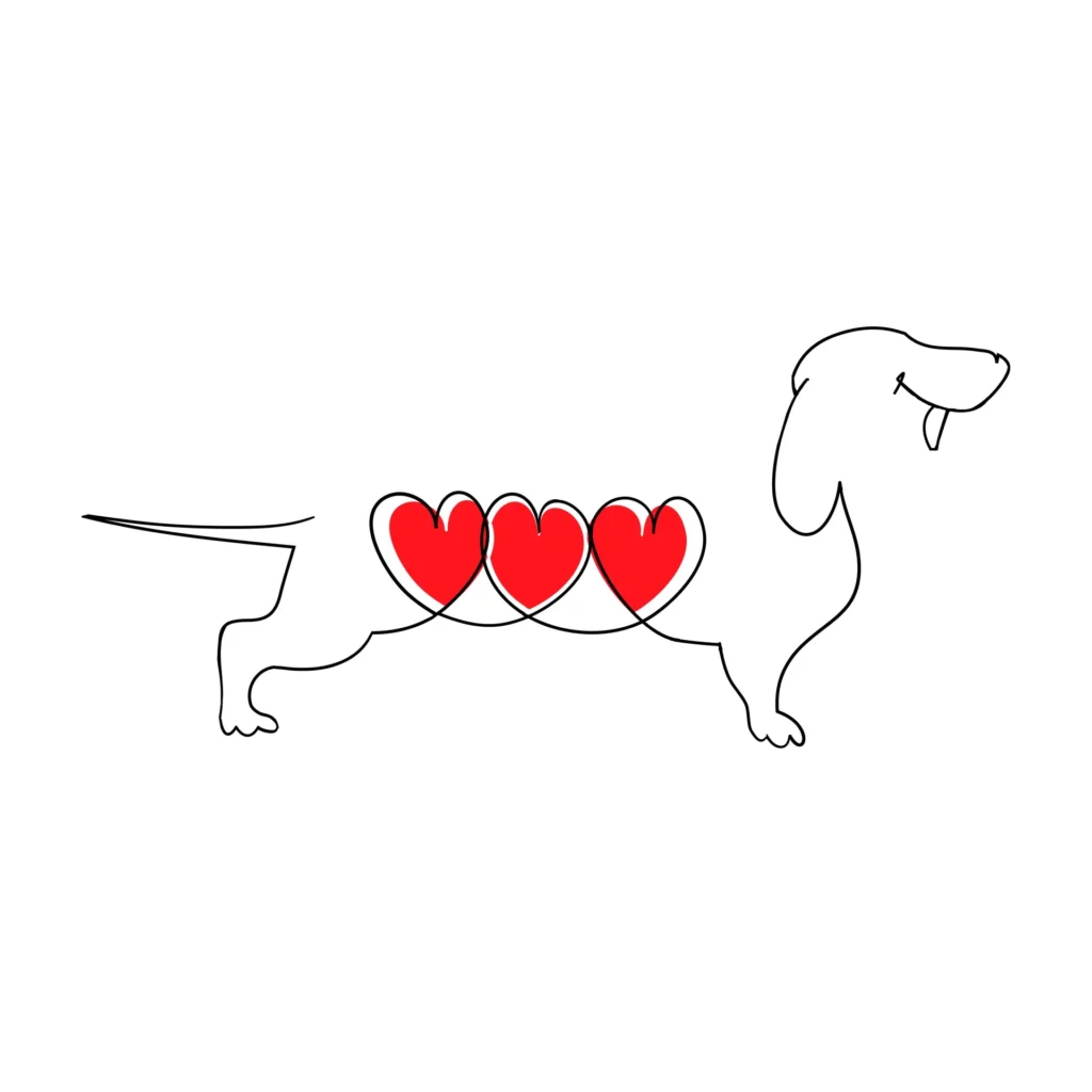 Dutschund logo for good dog lady